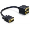 Adapter kabel VGA Moški > 2x VGA Ženski Delock