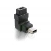 Adapter USB mini B 5pin Moški/Ženski 90° obrnjen