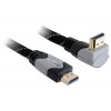 Kabel HDMI A-A Moški/Moški 1.4 obrnjen gor sivi 1m
