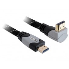 Kabel HDMI A-A Moški/Moški 1.4 obrnjen gor sivi 2m
