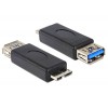 Adapter USB 3.0-A Ženski > Micro-B Moški
