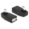 Adapter USB micro-B > USB A 90° OTG Delock