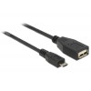 Kabel USB micro-B St > USB-A Bu OTG 50 cm Delock