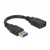 Kabel USB 3.0 Podaljšek, A/A 15cm Moški/Ženski