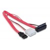 Kabel SATA Micro 16pin Ženski>7pin+5V/3,3V Molex obrnjen