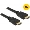 Delock Kabel High Speed HDMI s Ethernetom – HDMI A moški > HDMI A moški 4K 1 m