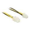 Kabel Power podaljšek 4pin Molex ATX > 4 Pin EPS Delock