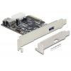 Delock PCI Express kartica > 1 x zunanji + 1 x interni SuperSpeed USB 10 Gbps (USB 3.1, Gen 2) tipa A, ženski
